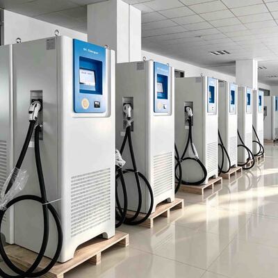 ซื้อ สถานีชาร์จเร็วแบบ DC 60kW-120KW สําหรับรถไฟฟ้าที่มี CCS GBT Dual Plug การผลิตออนไลน์