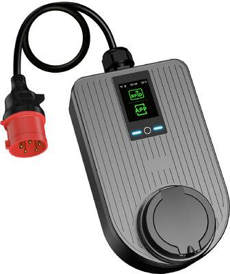 ซื้อ 7.4kW ที่ชาร์จ EV แบบพกพา Type 2 ปลั๊ก CEE เฟสเดียว 32A สำหรับชาร์จที่บ้าน หน้าจอ LCD 2.8 นิ้ว การผลิตออนไลน์