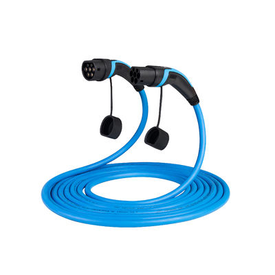 ซื้อ ขั้วต่อ ev จากโรงงานในจีน Type 2 ถึง Type 2 32A อะแดปเตอร์ประเภท 2 EV สายชาร์จ การผลิตออนไลน์