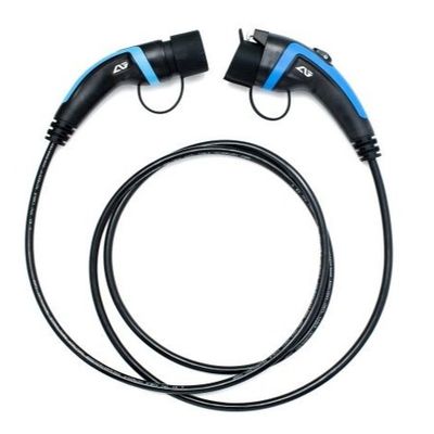 ซื้อ สายชาร์จรถยนต์ไฟฟ้า 32A ได้รับการรับรอง CE มาตรฐาน IP67 ประเภท 1 เป็นประเภท 2 พร้อมปลั๊กสีน้ำเงิน การผลิตออนไลน์