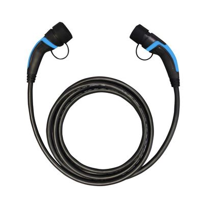 AC480V 11kW 1 เฟส Type 2 ถึง Type 2 EV สายชาร์จ Halogen Free Plug In type