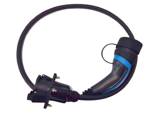 ซื้อ Type 2 To Type 1 0.5m EV สายชาร์จอะแดปเตอร์ TUV IP55 เกรดกันน้ำ การผลิตออนไลน์