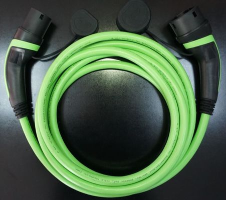 IEC 62196 32A 7.5m Type 2 เครื่องชาร์จรถยนต์ไฟฟ้า TPU Mode 3 Type 2 Cable