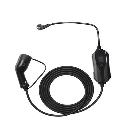 J1772 Type1 ปลั๊ก 10A 13A เครื่องชาร์จ EV แบบพกพา 5 ม. พร้อมโหมดปลั๊ก UK 2