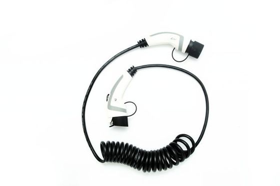 ราคาดี ANS 16A IP67 Type 1 ถึง Type 2 EV สายชาร์จ White Spiral Cable ออนไลน์