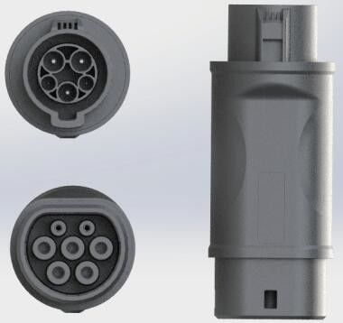 ราคาดี อะแดปเตอร์สายชาร์จ 220V 32A EV Type 2 ถึง Type 1 EV Adapter ออนไลน์