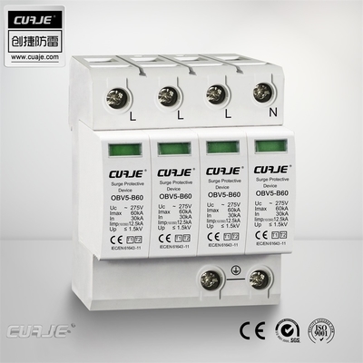 ราคาดี 50 KA RCD Circuit Breaker ตัวป้องกันการสั่นสะเทือน T1 T2 หรือ T2 T3 เครื่องป้องกันไฟกระชากแบบรวม ออนไลน์